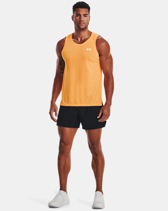 Men's UA Streaker Run Singlet, Orange, pdpMainDesktop image number 2